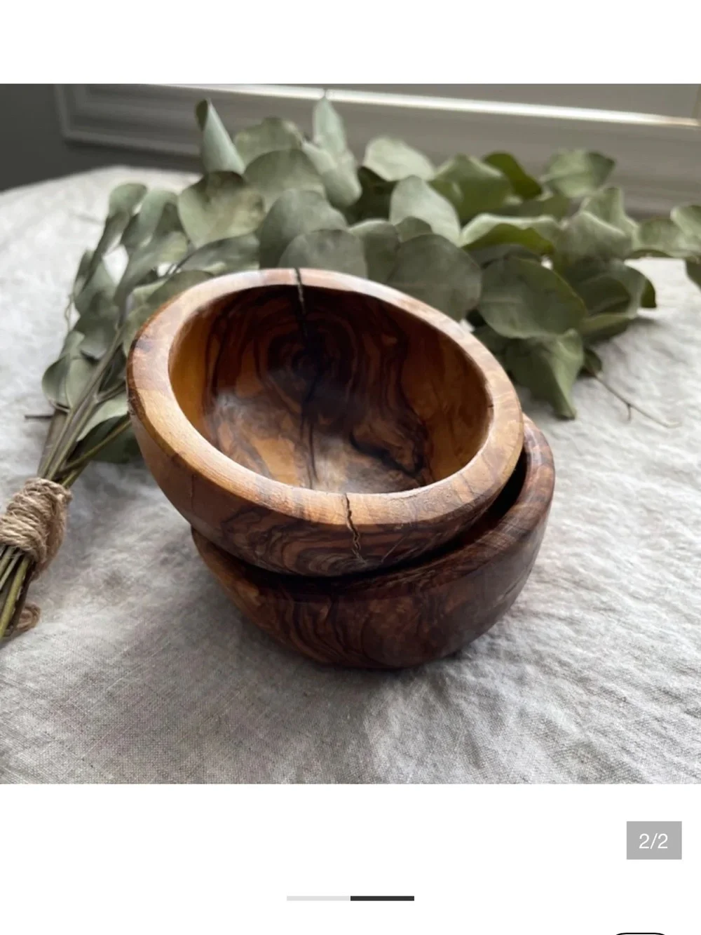 Trader Joe’s Olive Wood Bowl - Natural Brown